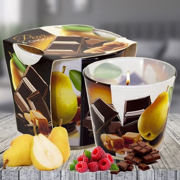 Chi tiet ly nen thom bartek candles bat5194 choco pear mint 115g huong socola bac ha 8 vivians