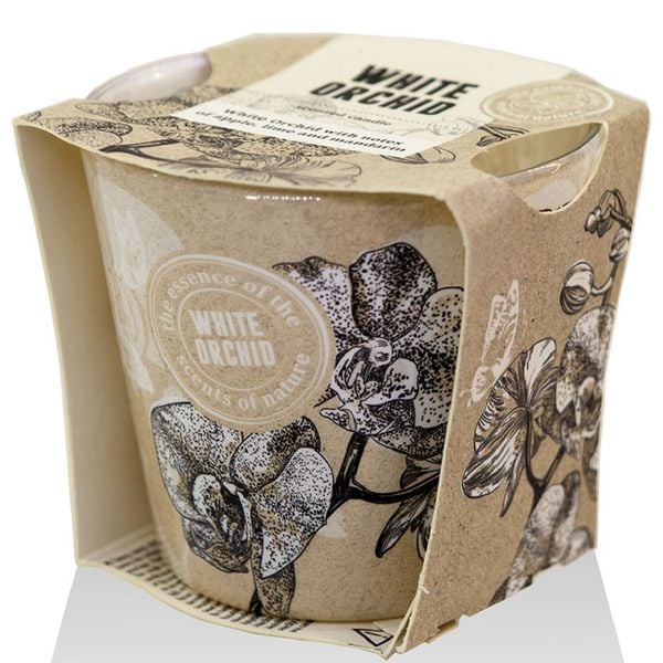 Chi tiet ly nen thom bartek candles bat1416 white orchid 115g huong hoa dia lan 10 vivians