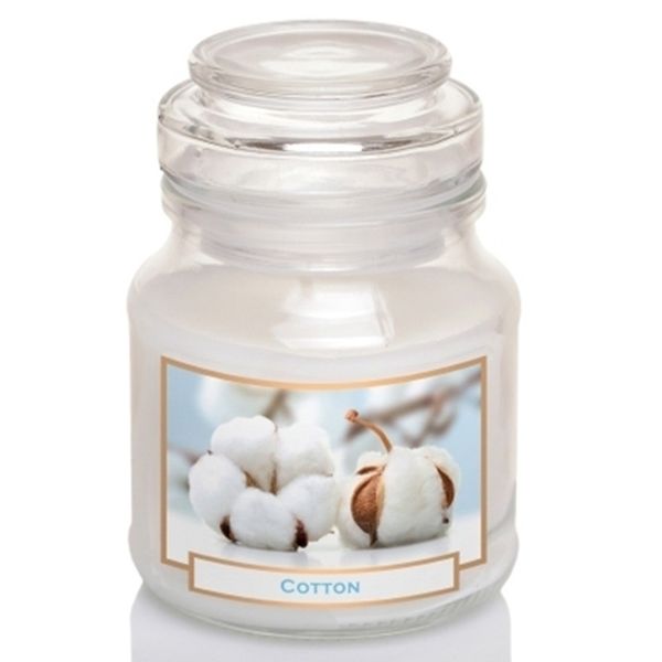 Hũ nến thơm tinh dầu Bartek Candles BAT0486 Cotton 130g (Hương hoa bông)