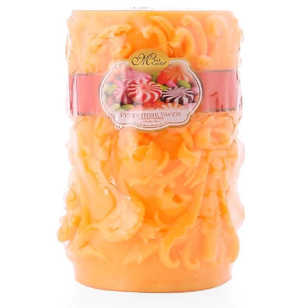 Nến thơm décor hoa lan D10H15 Miss Candle NQM4558 (10 x 15 cm)