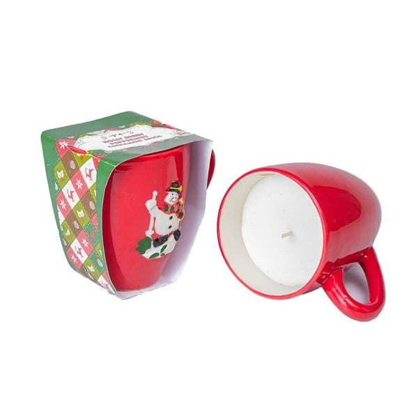 Cốc nến thơm ông già Noel MIC5081 (7.5 x 9 cm)