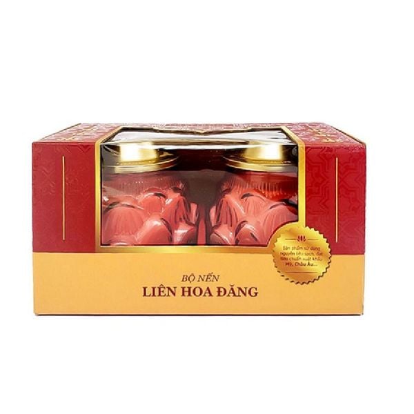 Bộ nến LIÊN HOA ĐĂNG (Đỏ)