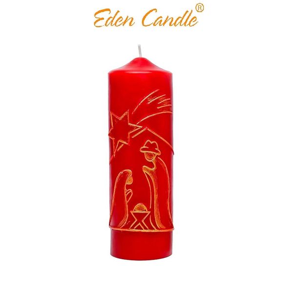 Nến trụ tròn D6H20 EDEN CANDLE EDC7800 hình chóp