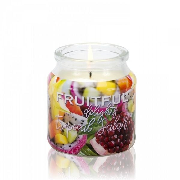 Hũ nến thơm tinh dầu Bartek Candles BAT6878 Fruitful 130g (Hương hoa quả)