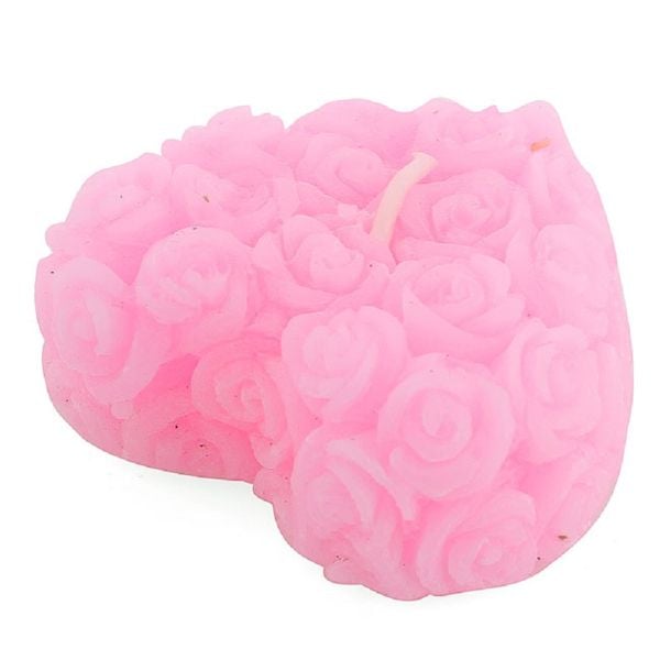 Nến thơm décor hoa hồng hình trái tim MIC5067