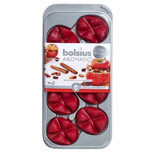 Hộp 8 sáp thơm Bolsius BOL6116 Baked Apple (Hương táo quế)