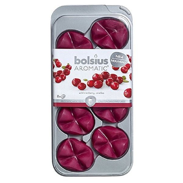 Hộp 8 sáp thơm Bolsius BOL6055 Wild Cranberry (Hương việt quất hoang dã)