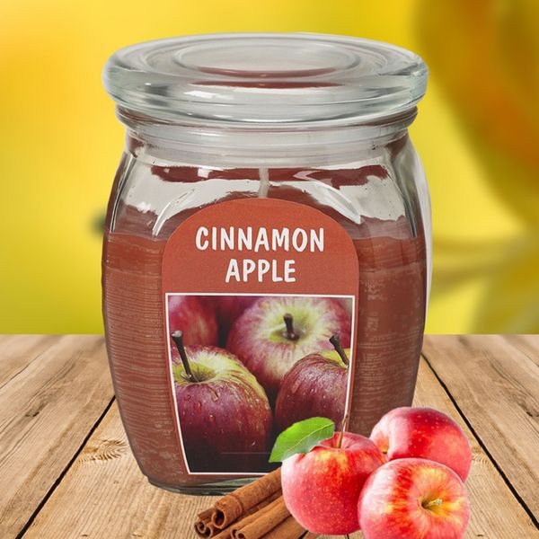 Hũ nến thơm Bolsius BOL7499 Cinnamon Apple 540g (Hương táo, quế)