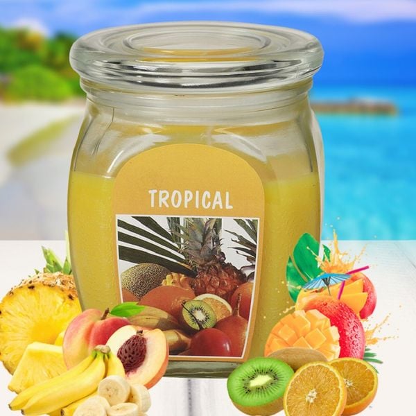 Hũ nến thơm Bolsius BOL7926 Tropical 540g (Hương hoa quả)