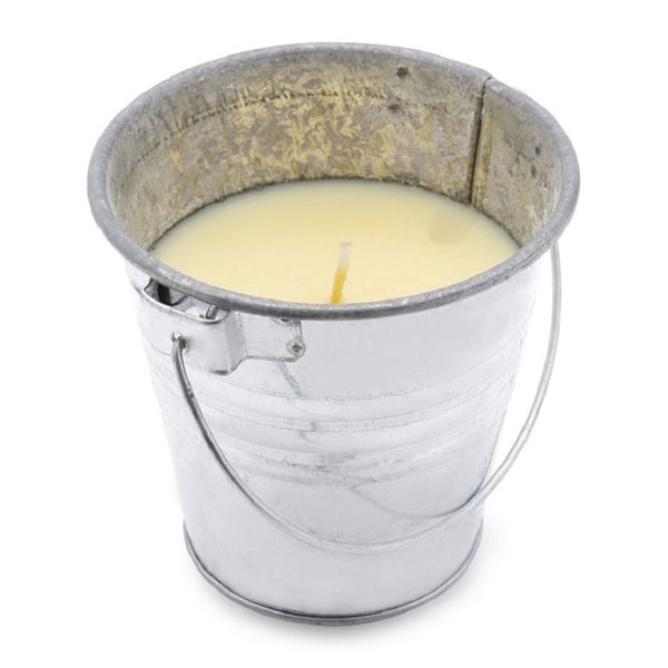 Nến thơm xô thiếc lớn Quang Minh Candle FtraMart RID1441 (Bạc, hương sả chanh)