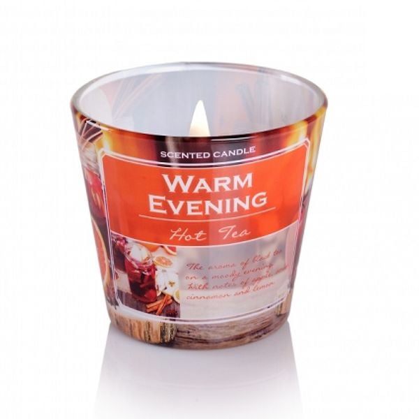 Ly nến thơm Bartek Candles BAT0456 Christmas Warm Evening 115g (Hương cam, quế, sơri)