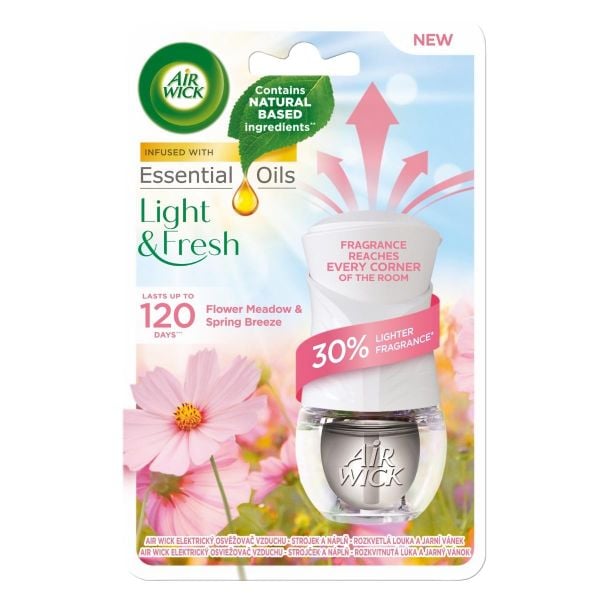 Bộ Tinh Dầu Cắm Điện Air Wick AWK3134 Flower Meadow & Spring Breeze 19ml (Hương hoa mùa xuân)