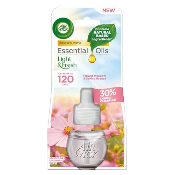 Chai tinh dầu cắm điện Air Wick Refill AWK3141 Flower Meadow & Spring Breeze 19ml (Hương hoa mùa xuân)