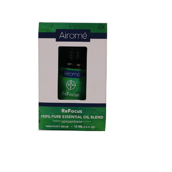 Lọ tinh dầu hỗn hợp 100% thiên nhiên Airomé 15ml AIR6004 ReFocus (Xuất xứ Mỹ)