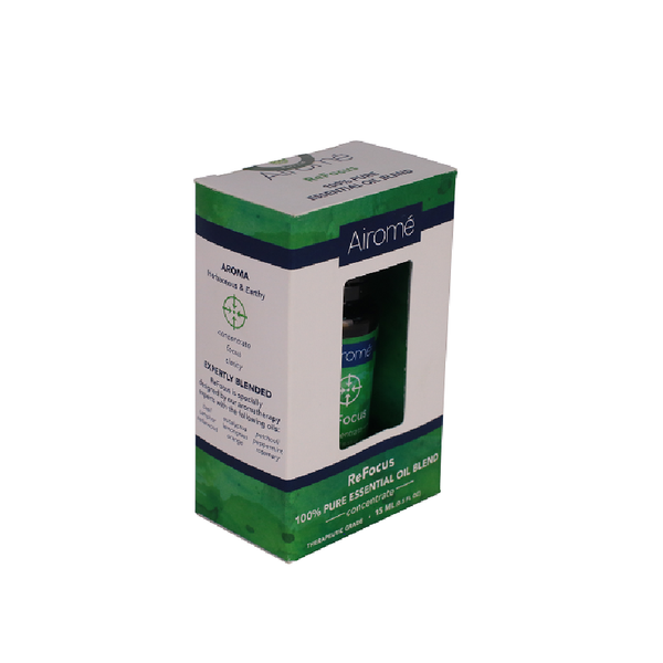 Lọ tinh dầu hỗn hợp 100% thiên nhiên Airomé 15ml AIR6004 ReFocus (Xuất xứ Mỹ)
