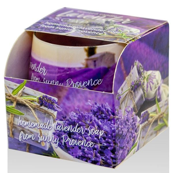 Ly nến thơm Bartek Candles BAT6540 Lavender Fields 100g (Hương oải hương)