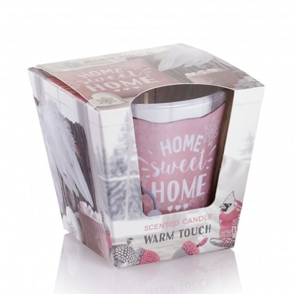 Ly nến thơm Bartek Candles BAT8605 Home Sweet Home 115g (Hương thông, len)