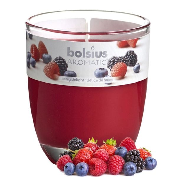 Ly nến thơm Bolsius BOL1075 Berry Delight 295g (Hương quả ngọt)