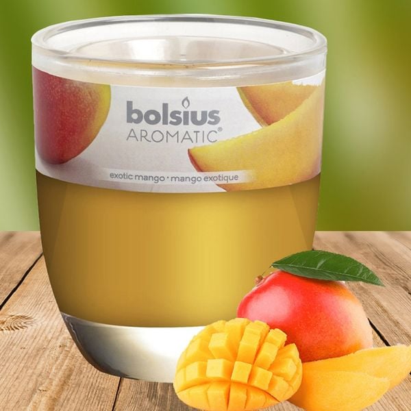 Ly nến thơm Bolsius BOL7488 Exotic Mango 295g (Hương xoài rừng)