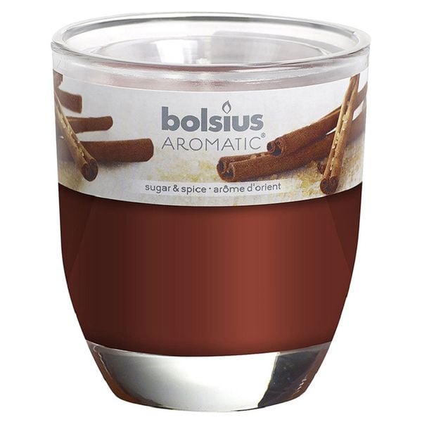 Ly nến thơm Bolsius BOL7808 Sugar & Spice 295g (Hương quế)