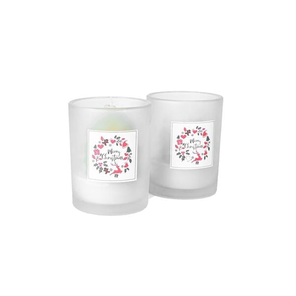 Ly nến thơm hình quả thông Noel đổi màu đèn Led LED6361 (Trắng nền xanh lá)