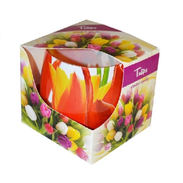Ly nến thơm Admit ADM5495 Tulips 100g (Hương hoa tulips)