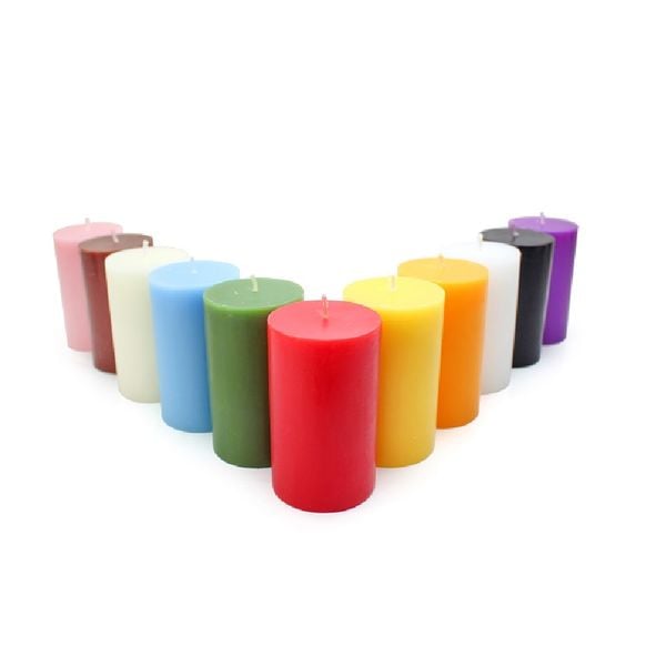 Nến trụ tròn không mùi D6H10 Eden Candle EDC0146 (6 x 10 cm)