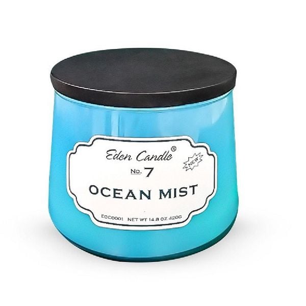 Nến thơm OCEAN MIST Eden Candle FTRAMART EDC0001 (No. 7, Hũ 420gr)