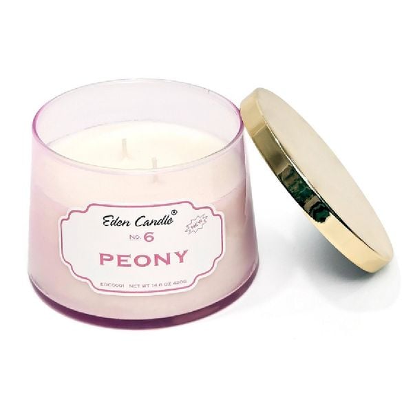 Nến thơm Peony Eden Candle FTRAMART EDC0001 (No. 6, Hũ 420gr)