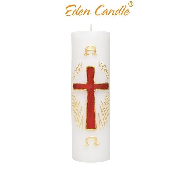 Nến trụ tròn D6H20 EDEN CANDLE EDC7817 Thập Giá