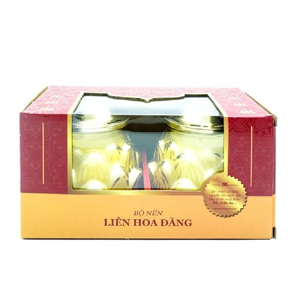 Bộ nến LIÊN HOA ĐĂNG LUC6088 (Vàng)