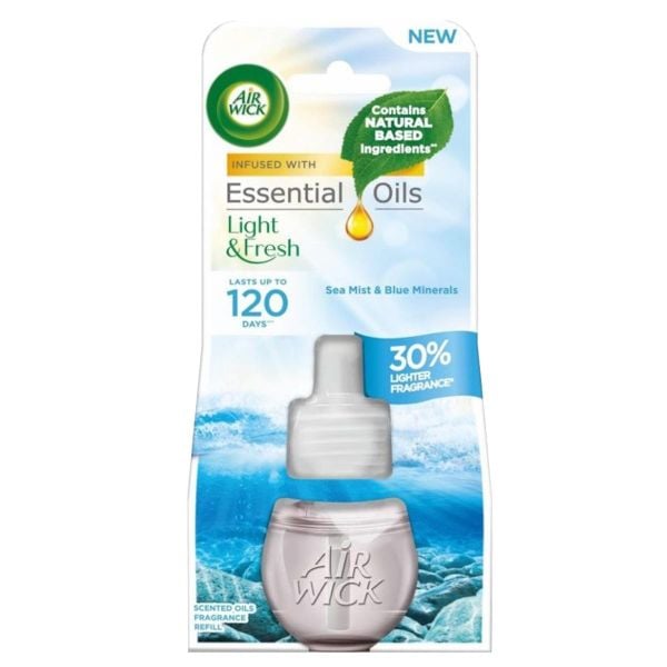 Chai tinh dầu cắm điện Air Wick Refill AWK3165 Sea Mist & Blue Minerals 19ml (Hương gió biển)