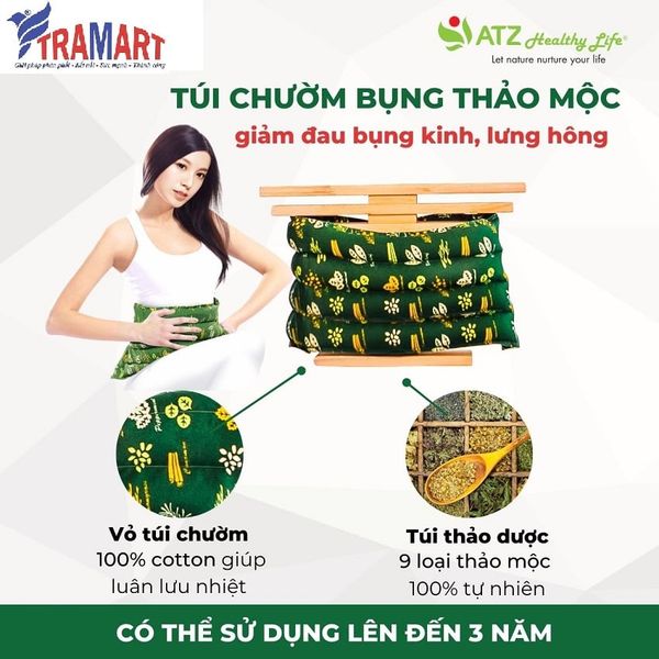 Túi chườm Bụng thảo dược đa năng ATZ Healthy Life ATZ0929