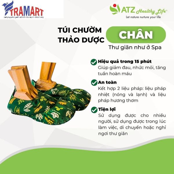 Túi chườm Chân thảo dược đa năng ATZ Healthy Life ATZ1070