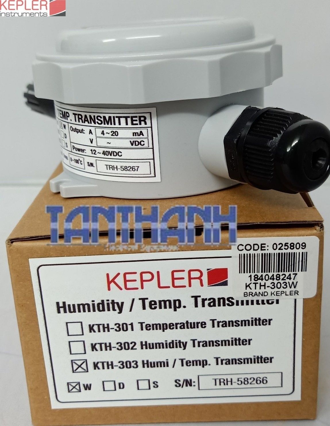 Đầu dò nhiệt độ , độ ẩm và máy phát Kepler KTH-303W