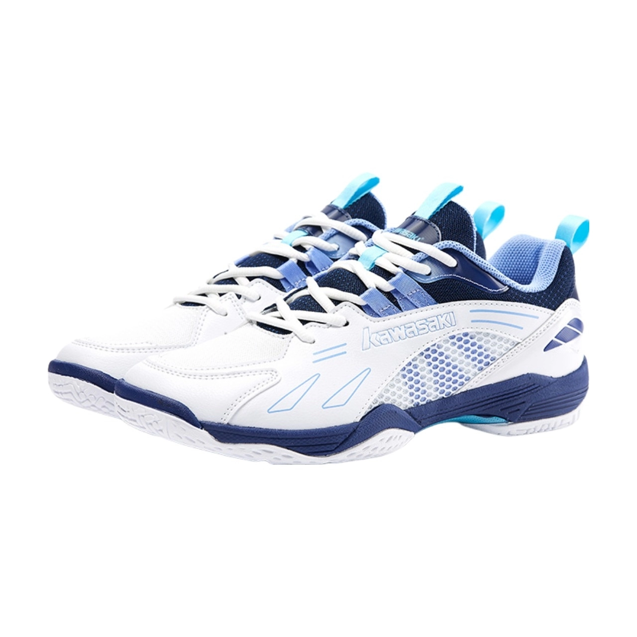 あおば Giày Cầu Lông Kawasaki 3326 Trắng Xanh 2025 Chính Hãng – THỂ THAO