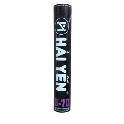 ỐNG CẦU LÔNG HẢI YẾN TÍM/ĐEN S70 (12 TRÁI)