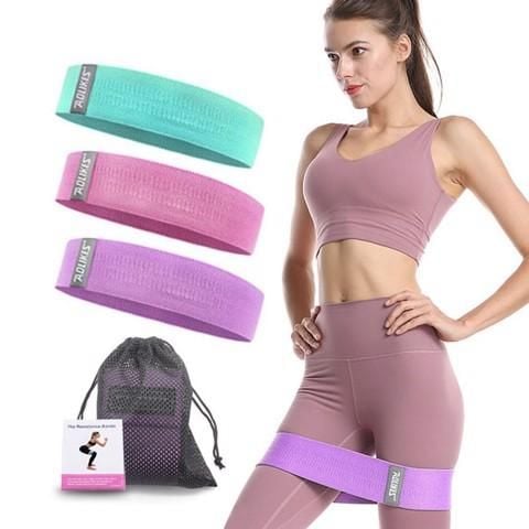 BỘ 3 DÂY KHÁNG LỰC TẬP GYM MÔNG MINI BAND AOLIKES AL 3604