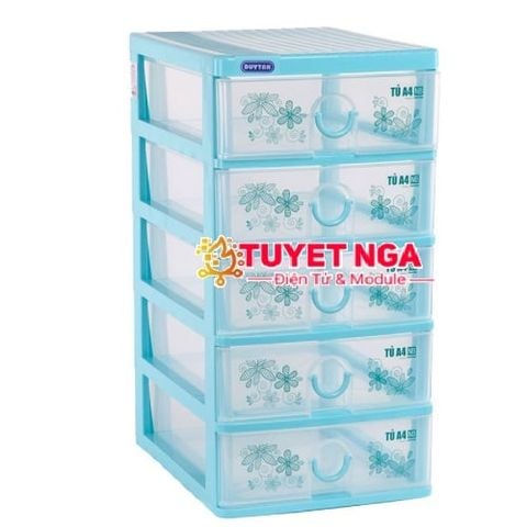 Tủ Nhựa Tomi A4 NB Nắp Bằng 5 Tầng