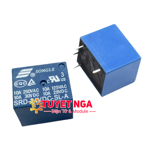 SRD-05VDC-SL-A Relay 5V 10A 4 Chân Songle