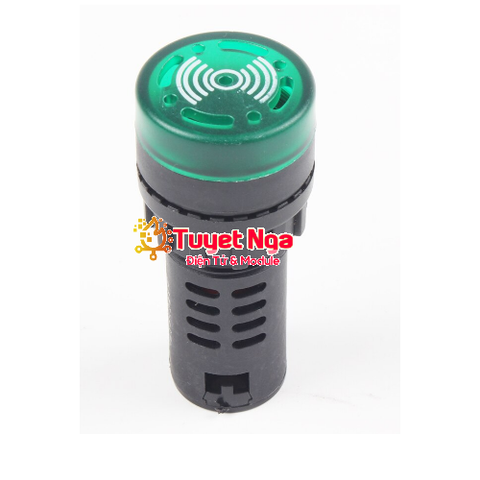 AD16-22SM Đèn Báo Có Còi Xanh 22mm 220V