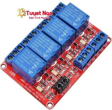 Module 4 Relay Kích Mức Cao Thấp 5V