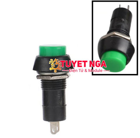 PBS-11A Nút Nhấn Giữ Xanh Lá 12mm