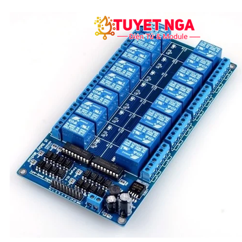 Module 16 Relay Kích Mức Thấp 12V