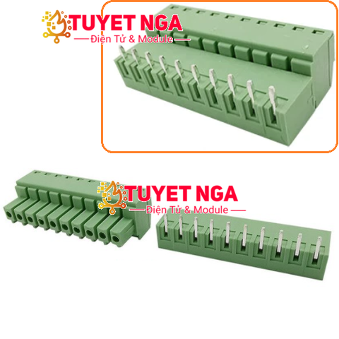 EX-15EDG Terminal 10 Chân Cong 3.81mm