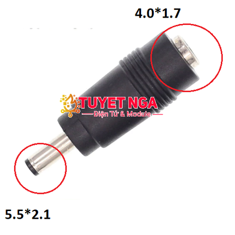 Đầu Chuyển DC 5.5x2.1mm sang 4.0x1.7mm