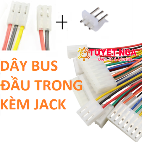 CH3.96mm Dây Bus 2 Pin 3.96mm Dài 30cm (đầu trong)