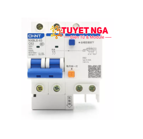 Chint NXBLE-32 Cầu Dao Chống Giật Aptomat 2P 32A