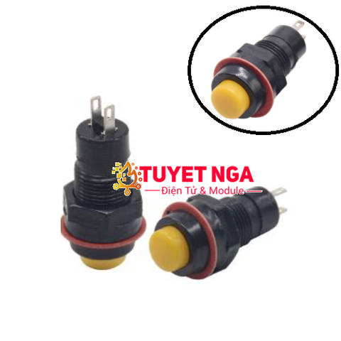 DS-213 Nút Nhấn Nhả Vàng 10mm