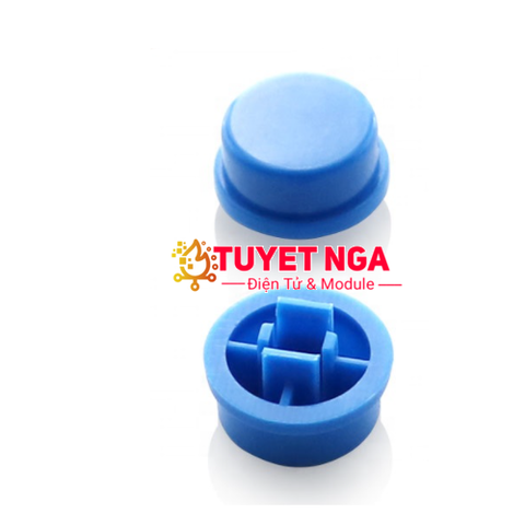 Nắp Nút Nhấn 12x12mm Xanh